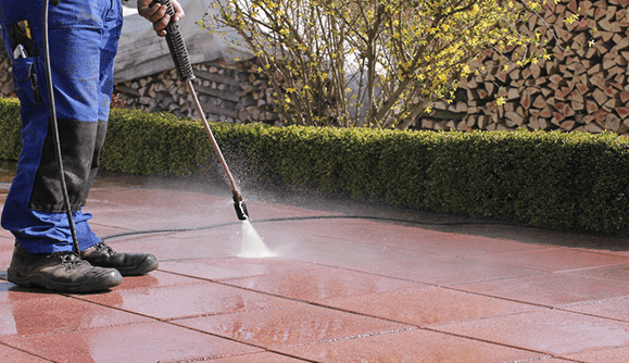 pressure cleaning outdoor tiles