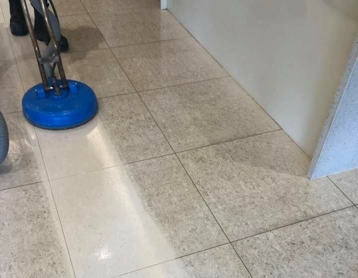 tile cleaning in progress Kensington